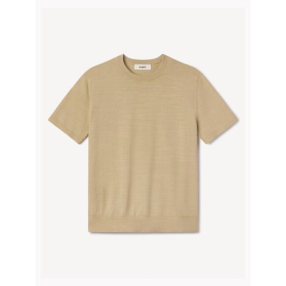 Buck Mason Avalon Knit Classic Tee Tan - Picture 3 of 5